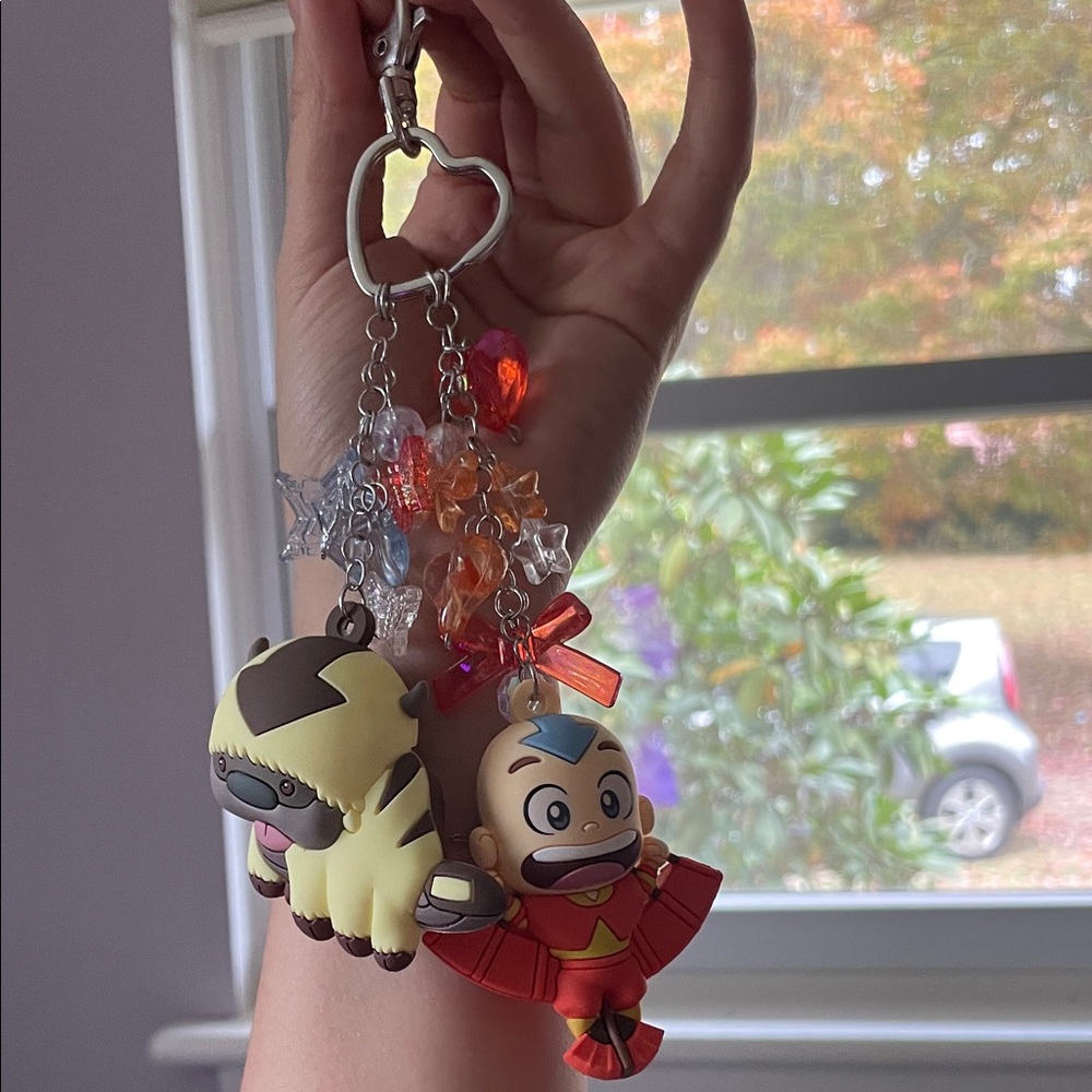 Avatar Keychain with Aang and Appa Charms